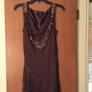 ECI New York long silk dress 8